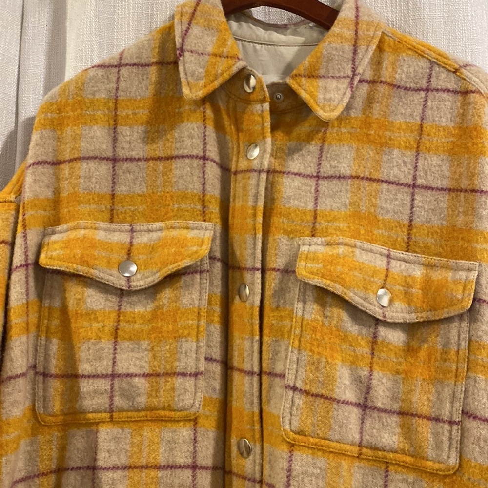 Isabel Marant Yellow Plaid Coat - Picture 4 of 9